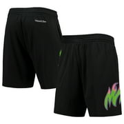Men's Mitchell \u0026 Ness Black Miami Heat Hardwood Classics Color Bomb Energy Shorts